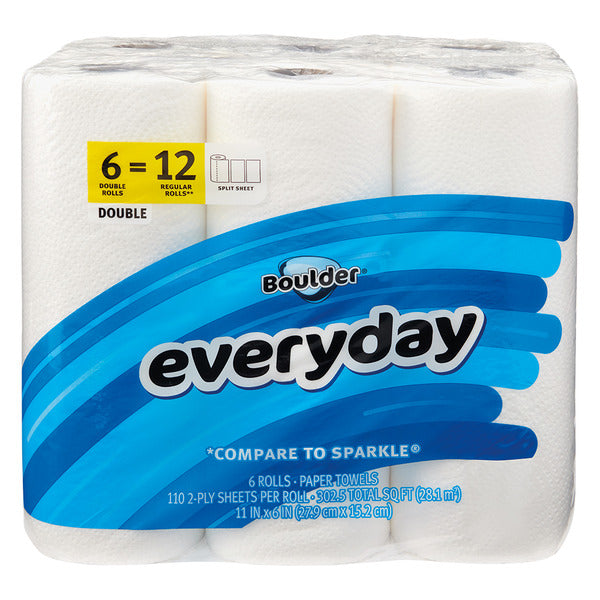 Boulder Double Roll Everyday Paper Towels 660 ct