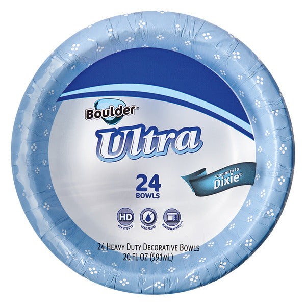 Boulder Ultra Heavy Duty Leak Proof Paper Bowls 24 ct