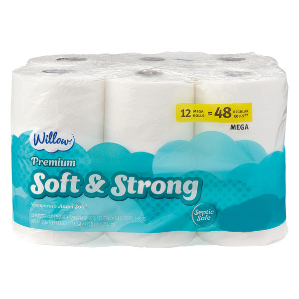 Willow Premium Soft & Strong Bath Tissue 3840 ct