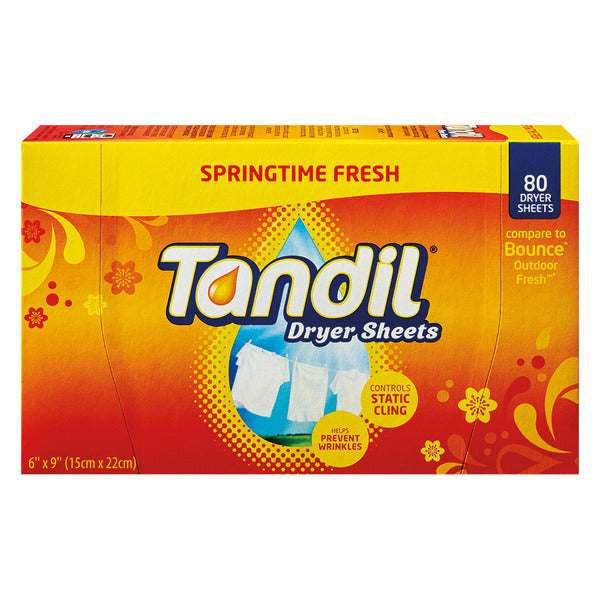 Tandil Springtime Fresh Fabric Softener Sheets 80 ct