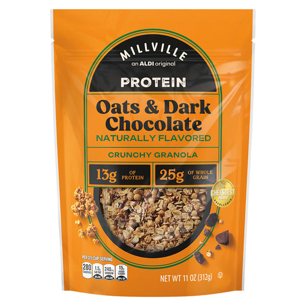Millville Oats 'n Dark Chocolate Protein Crunchy Granola 11 oz