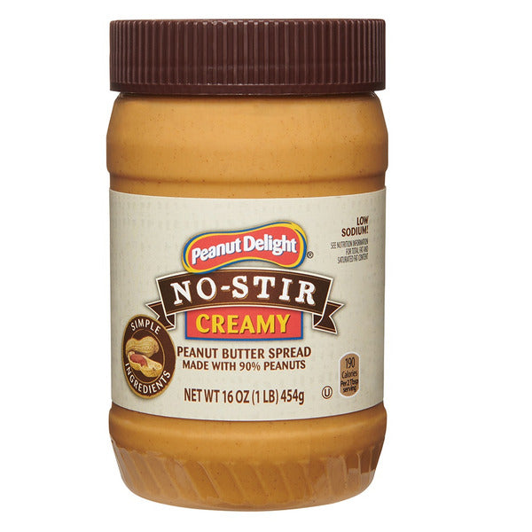 Peanut Delight No-Stir Creamy Peanut Butter Spread 16 oz