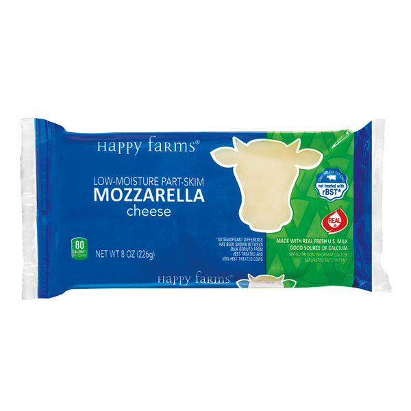 Happy Farms Mozzarella Cheese Block 8 oz