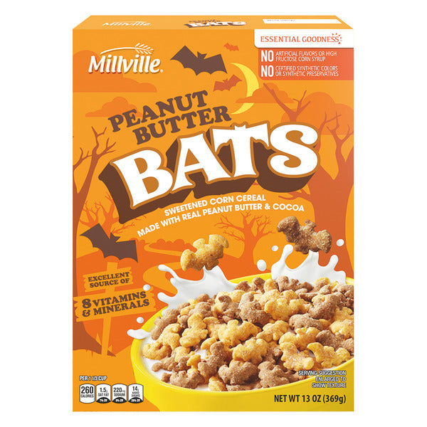 Millville Peanut Butter Bats Cereal 13 oz