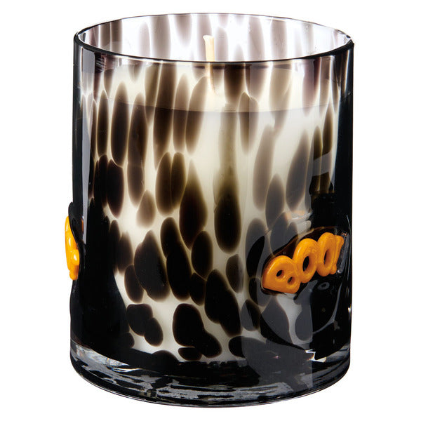 Kirkton House Black Boo Halloween Icon Candle