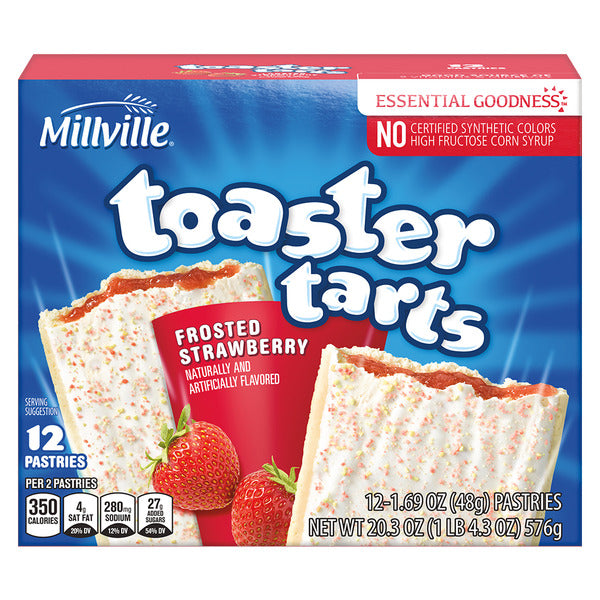 Millville Strawberry Toaster Tarts, 12 ct 20.3 oz
