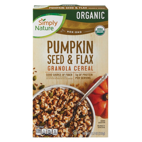 Simply Nature Organic Pumpkin Seed & Flax Granola Cereal 11.5 oz