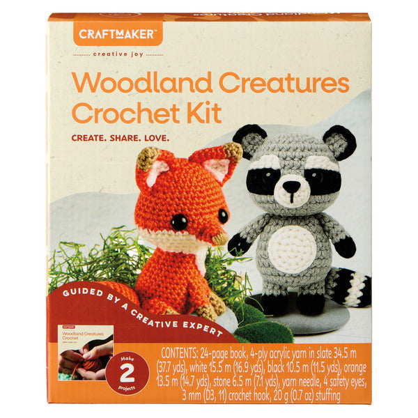 Hinkler Woodland Creature Crochet Kit