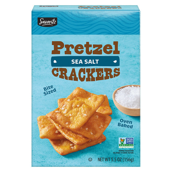 Savoritz Sea Salt Pretzel Crackers 5.5 oz