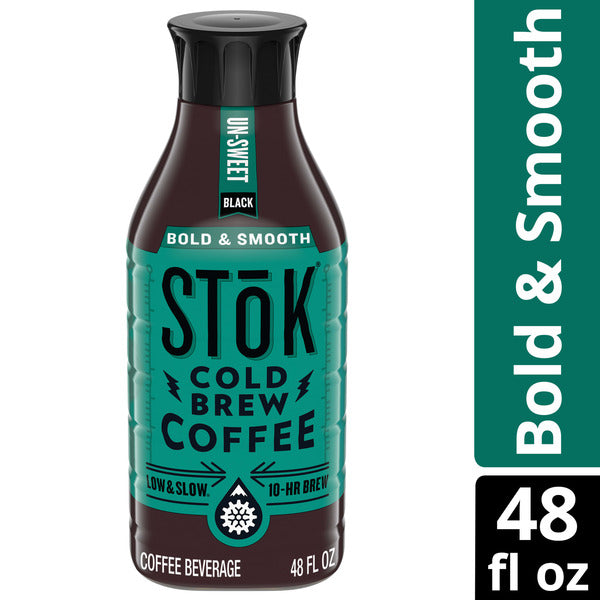 Stok Cold Brew Unsweetened Black Coffee 48 fl oz