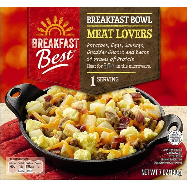 Breakfast Best Meat Lovers Breakfast Bowl 7 oz