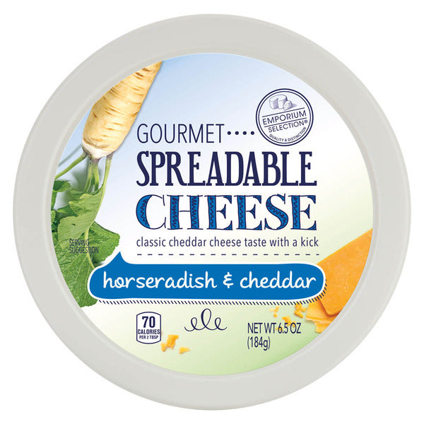 Emporium Selection Horseradish & Cheddar Gourmet Spreadable Cheese 6.5 oz