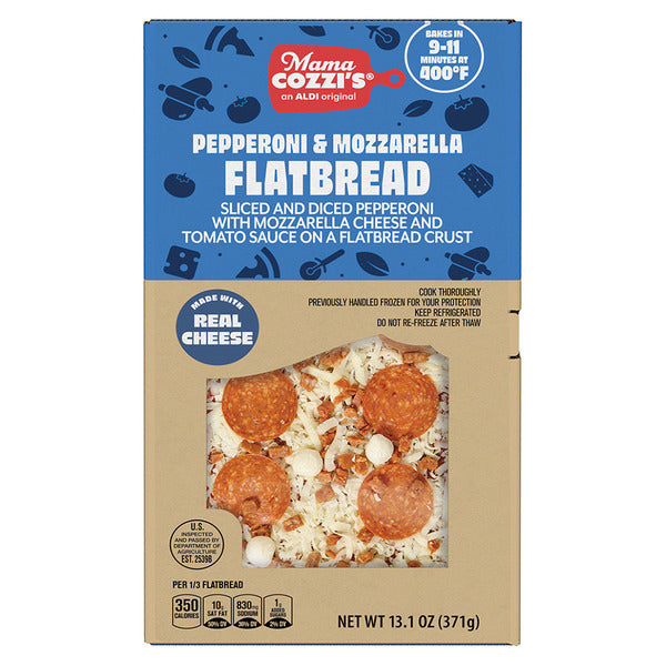 Mama Cozzi's Pizza Kitchen Pepperoni & Mozzarella Flatbread 13.1 oz