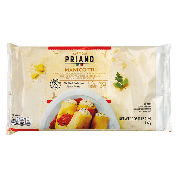 Priano Manicotti 20 oz