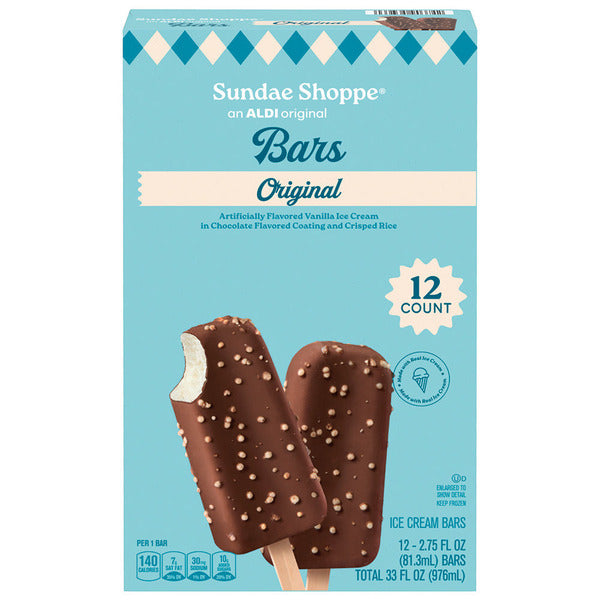 Sundae Shoppe Ice Cream Crunch Bars - 12 count 30 fl oz