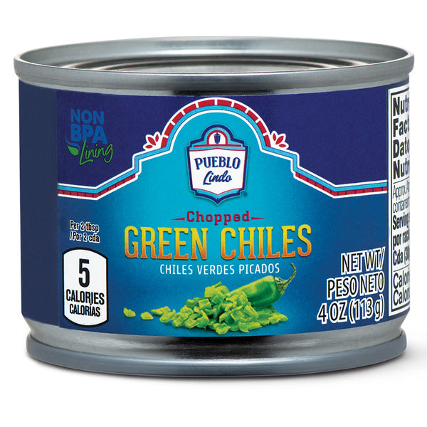 Pueblo Lindo Chopped Green Chiles 4 oz