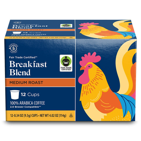 Barissimo Breakfast Blend Medium Roast Coffee Cups - 12 Cups  4.23 oz