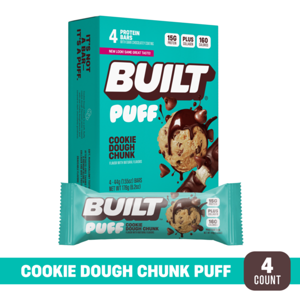 Built Bars Cookie Dough Chunk Built Bar 4 ct