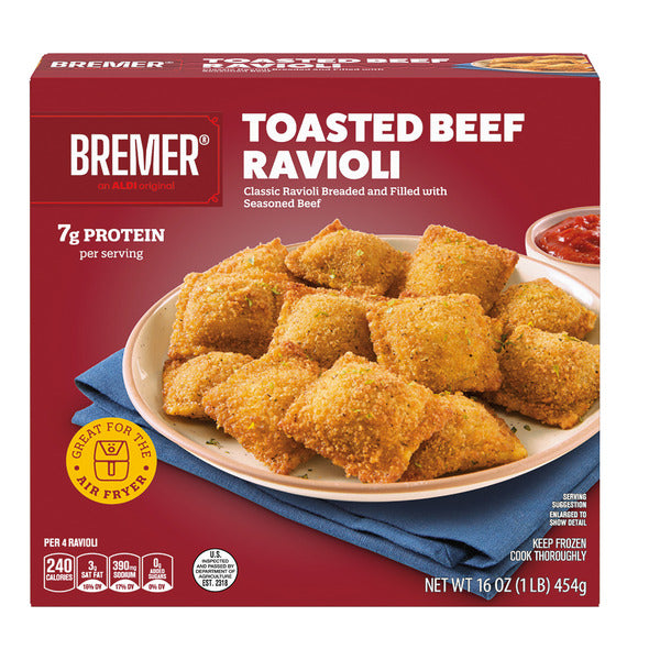 Mama Cozzi's Pizza Kitchen Original Beef Breaded Toasted Ravioli 16 oz