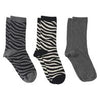 Serra Zebra Printed Socks - 3 Pack 1 each