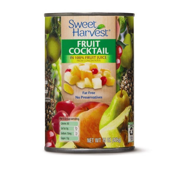 Sweet Harvest Fruit Cocktail in Fruit Juice 15 oz