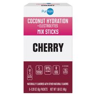 Puraqua Cherry Coconut Hydration Mix Sticks - 6 count 1.5