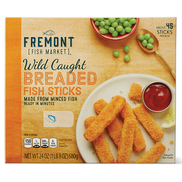 Fremont Fish Market Wild Caught Breaded Fish Sticks 24 oz