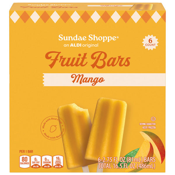 Sundae Shoppe Mango Fruit Bars - 6 count 18 oz
