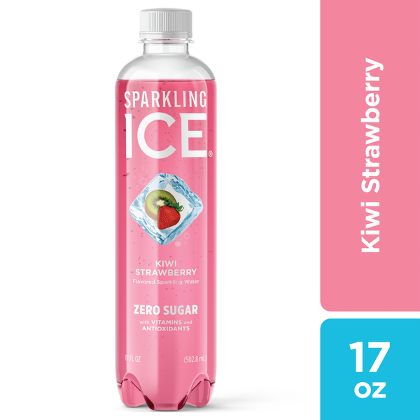 Sparkling Ice Zero Sugar Kiwi Strawberry Flavored Sparkling Water 17 fl oz