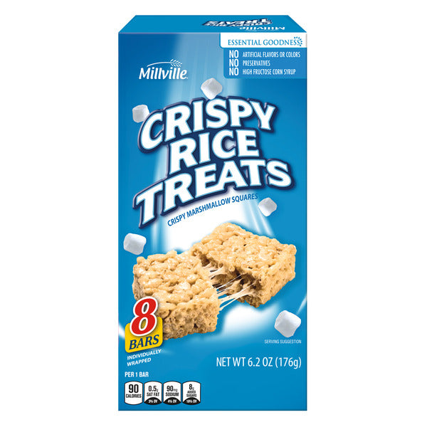 Millville Crispy Rice Treats - 8 Count 6.2 oz