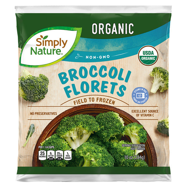 Simply Nature Organic Frozen Broccoli Florets 10 oz