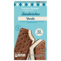 Sundae Shoppe Vanilla Ice Cream Sandwiches - 12 count 42 fl oz