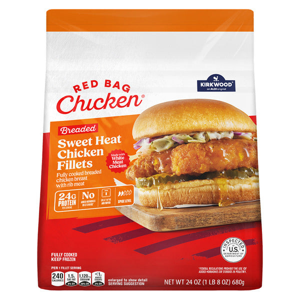 Kirkwood Breaded Sweet Heat Chicken Fillets 24 oz