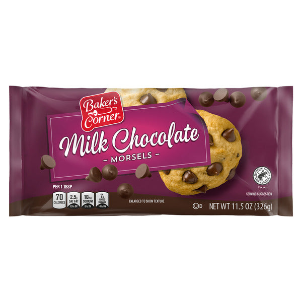 Baker's Corner Milk Chocolate Morsels 11.5 oz