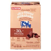 Elevation Chocolate Flavored Ultra Filtered Milkshake – 4 Pack, 11.5 fl oz 11.5