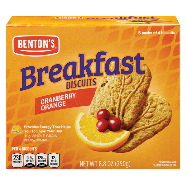 Benton's Cranberry Orange Breakfast Biscuits - 5 Packs 8.8 oz