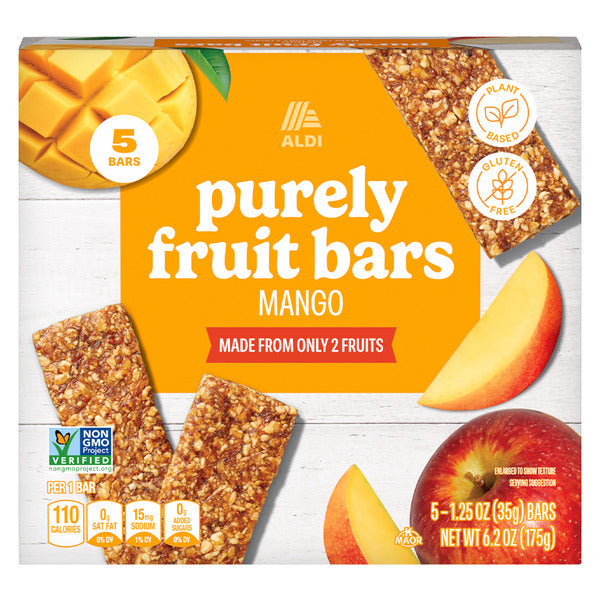Mango Purely Fruit Bars - 5 Bars 6.2 oz