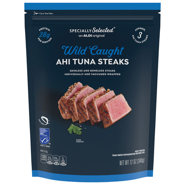Specially Selected Wild Caught Ahi Tuna Steaks, 12 oz