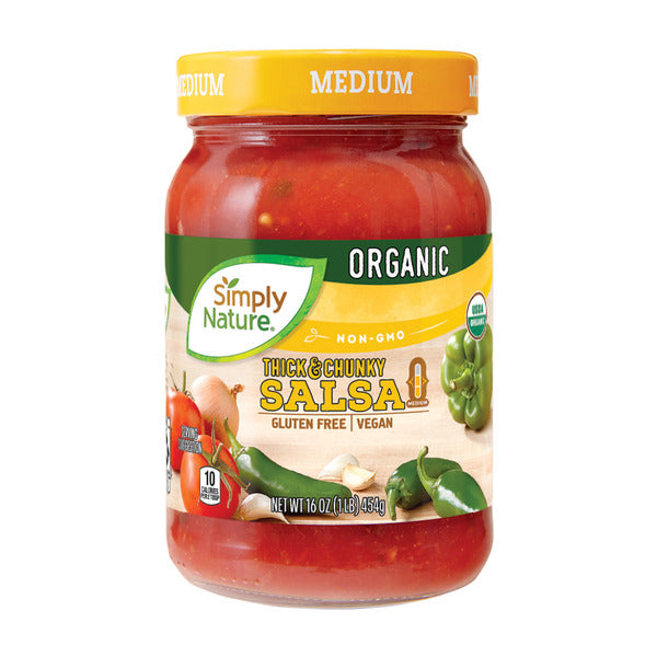 Simply Nature Organic Salsa, Medium 16 oz
