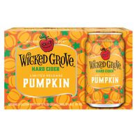 Wicked Grove Pumpkin Hard Cider - 6 Count, 12 fl oz Cans 12 fl oz
