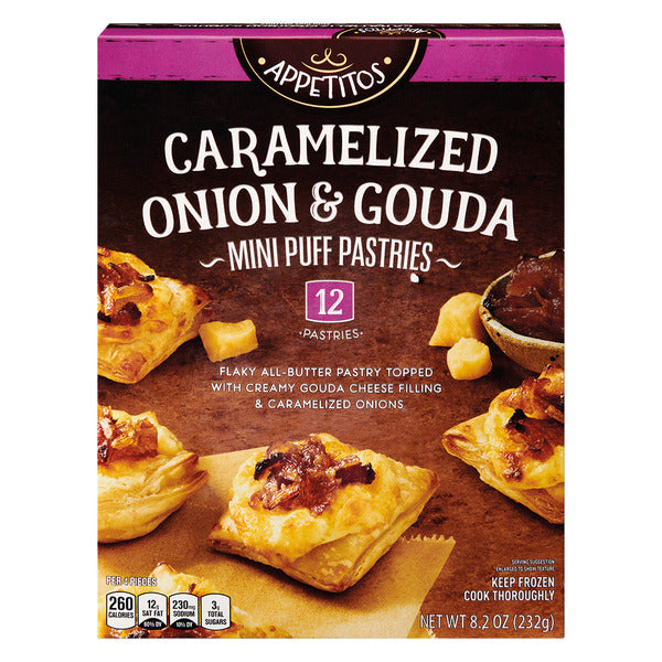 Appetitos Caramelized Onion & Gouda Mini Puff Pastries 8.2 oz