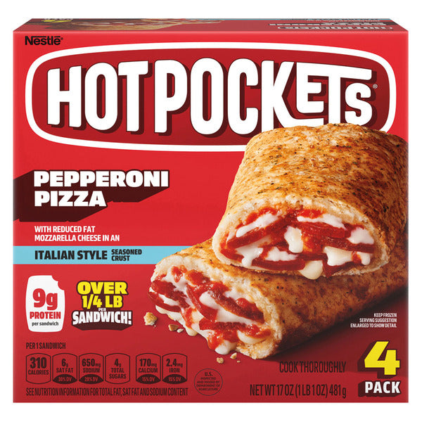 Hot Pockets Pepperoni Pizza - 4 Pack 18 oz