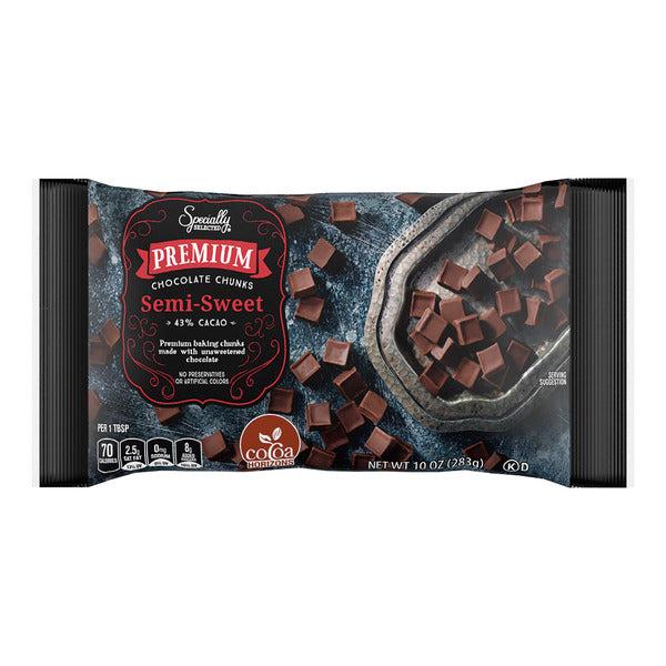Specially Selected Premium Semi-Sweet Chocolate Chunks 10 oz