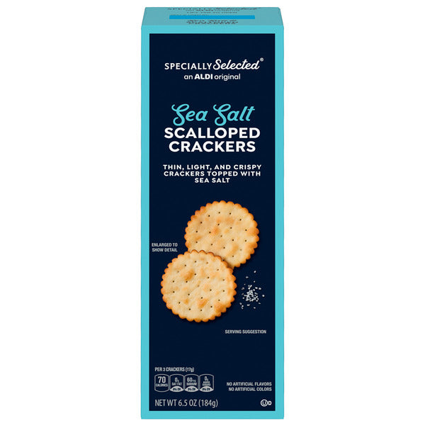 Specially Selected Sea Salt Scalloped Crackers 6.5 oz