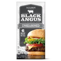 Cattlemen's Ranch Unseasoned Black Angus Beef Patties, 6 Pack 2 lb
