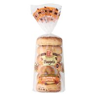 L'oven Fresh Pumpkin Spice Bagels - 6 Count 20 oz