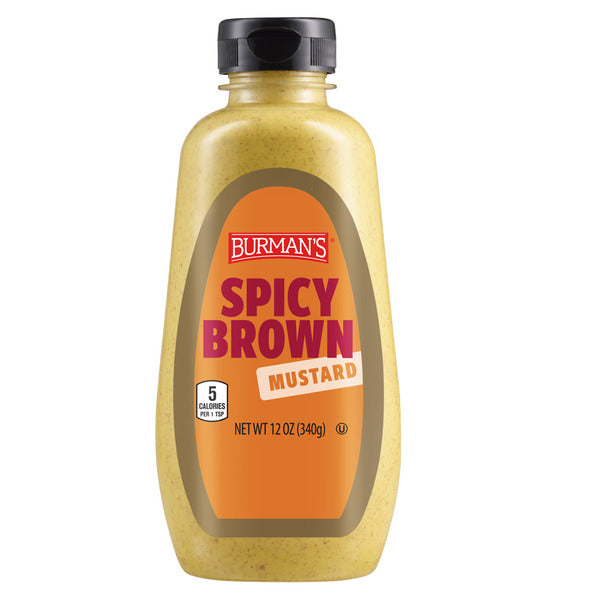 Burman's Spicy Brown Mustard 12 oz