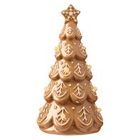 Merry Moments Ceramic Gingerbread Tree with Snowflake Star 1 each