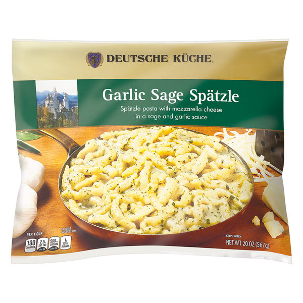 Deutsche Kuche Garlic Sage Spätzle with Mozzarella Cheese 20 oz