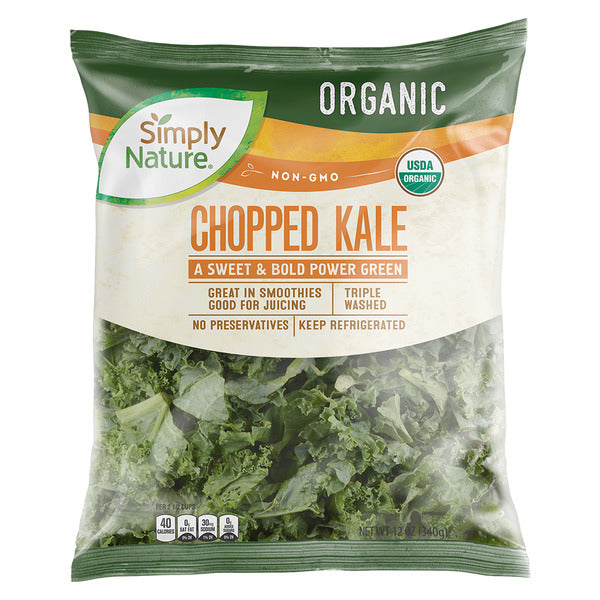 Simply Nature Organic Non-GMO Chopped Kale 12 oz